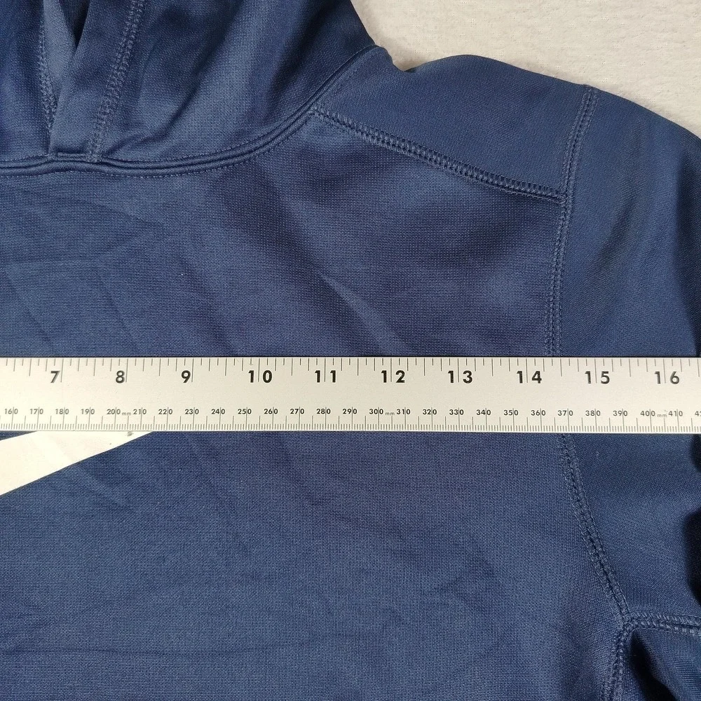 Nike Hoodie Sweatshirt Youth Large Blue Therma-FIT Pullover Swoosh Logo Fleece